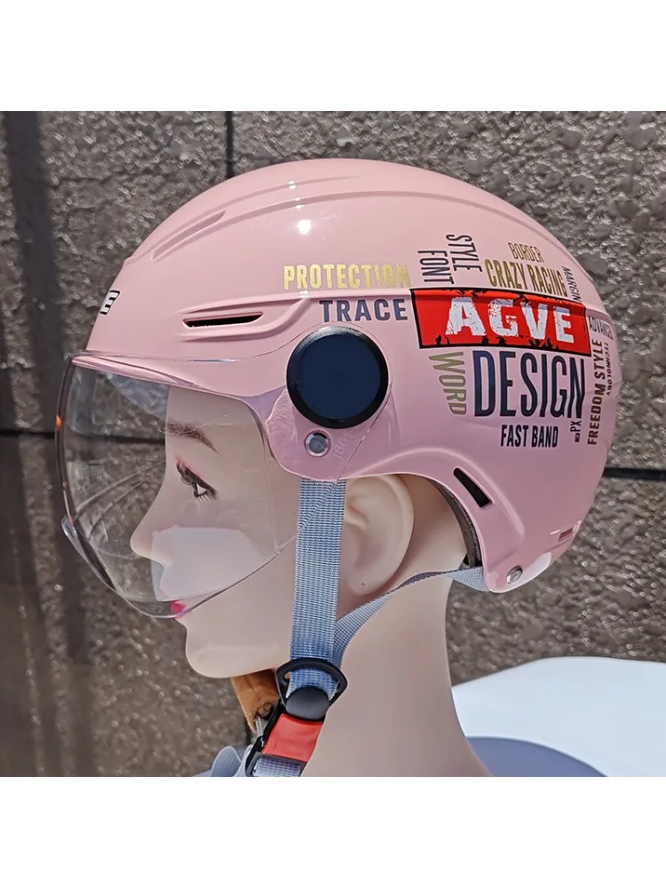 AliExpress Extra Large Electric Vehicle Helmet Painted Special Bike Helmet Ear Protection Summer Half Helmet Large Head Circumference