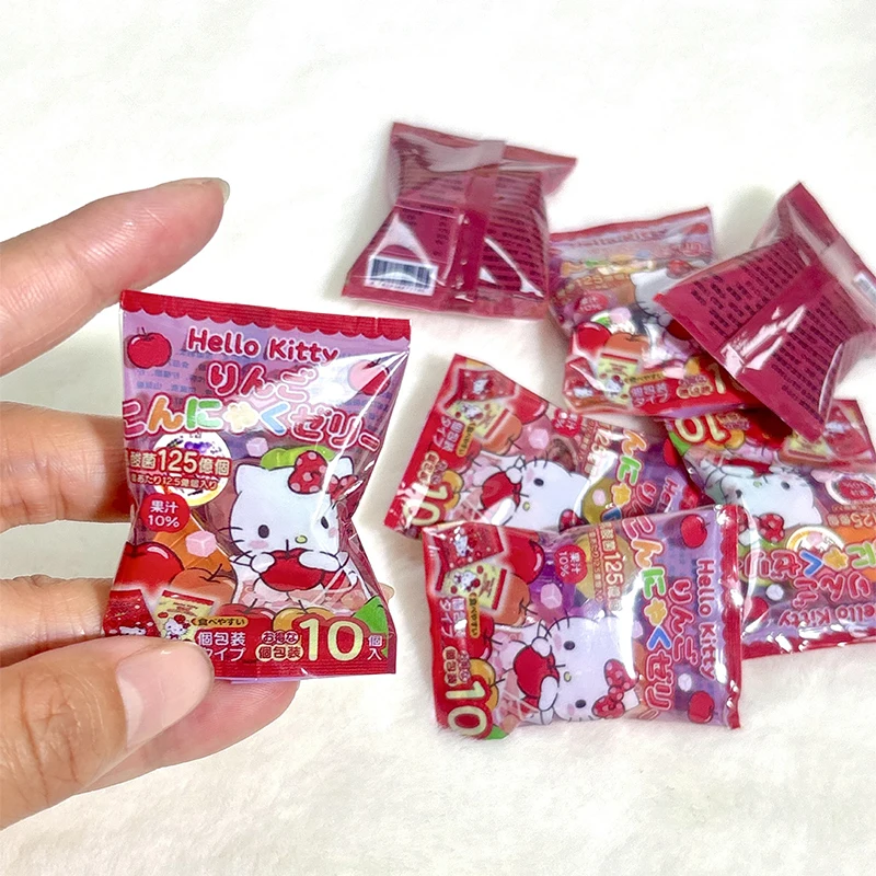 

1:6 Dollhouse Miniature Hello Kitty Jelly Snack Model Home Model Decor Toy Doll House Accessories