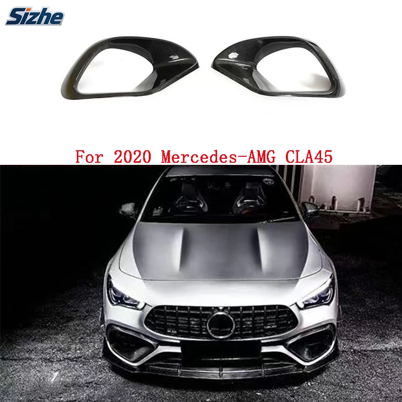 

For Mercedes-AMG CLA45 （2020）Carbon Fiber Front Bumper Air Intake Vent - High-Quality Styling Accessory for Auto Car Racing