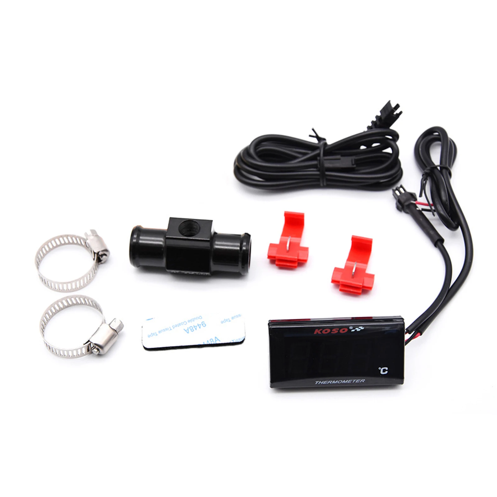 Thermometer 0~120°C Monitor Motorcycle Water Tank Retrofit with Temperature Sensor Digital Meter for KOSO Adapter Scooter Racing