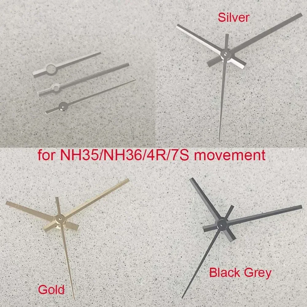 

No Luminous Watch Hands Set for NH35 Movement Modified Part 3Pins Needles Watches Pointers