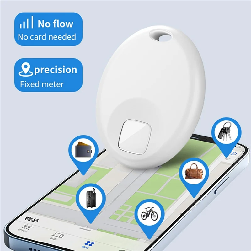 

Bluetooth локатор для отслеживания домашних животных, умный искатель предотвращения потерь для поиска моего устройства Airtag, защита от потери, черный