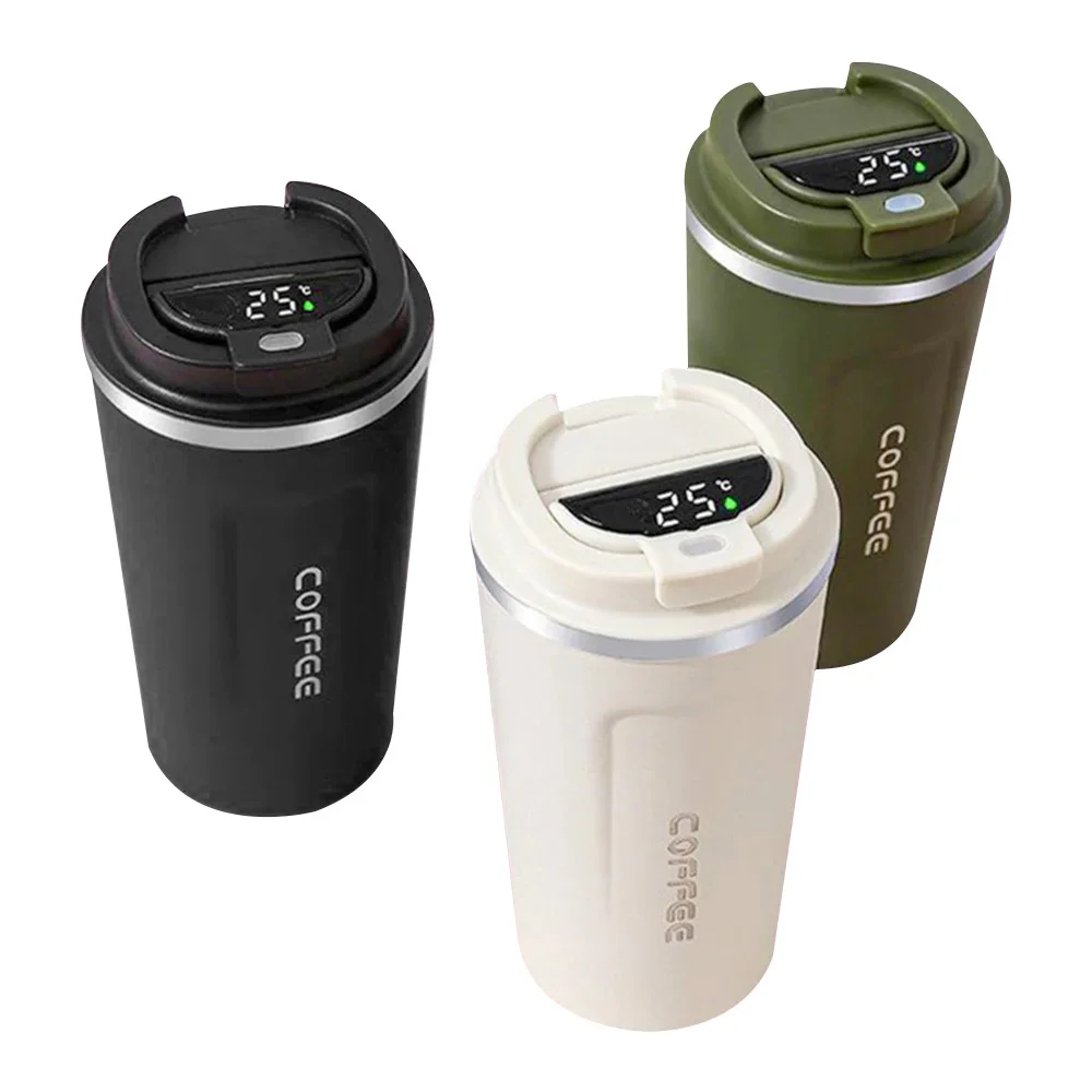 510ML Thermal Mug Coffee Thermos Bottle With LED Smart Temperature Digital Display Vacuum Flask Travel Cup Keep Cold/Hot Portabl