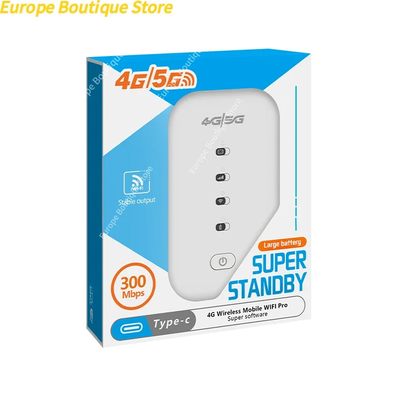 Nowy przenośny hotspot WiFi 4G LTE, bezprzewodowy mobilny WiFi 4G, oprogramowanie ProSuper, SUPER STANDBY, wbudowany akumulator 3000mAh, stabilna transmisja 300 Mbps