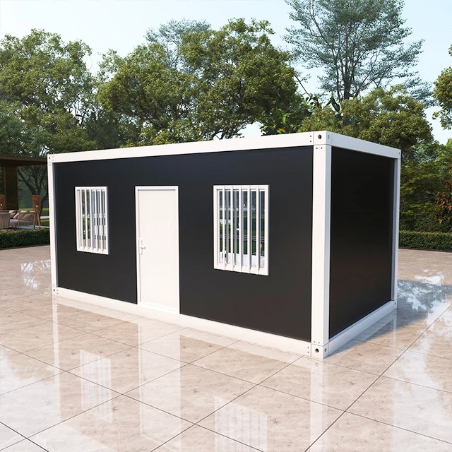 High Quality Movable 20ft Container Home Steel Frame Sandwich Panel Lightweight Waterproof Solar Powered Eco Container Houses