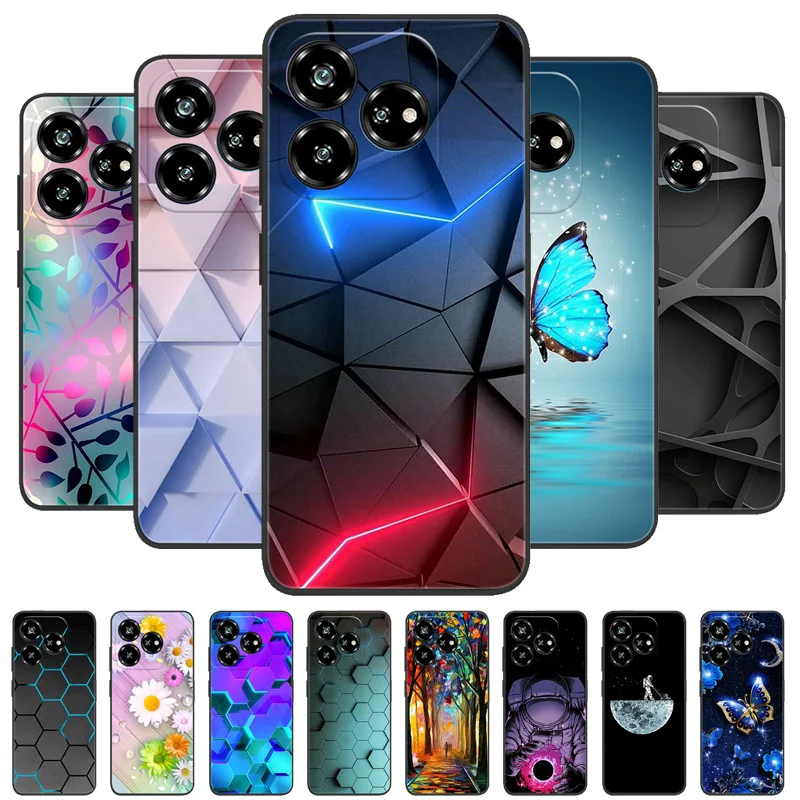 

Роскошная окрашенная Силиконовая задняя крышка для телефона ZTE Axon 60 Lite, дизайнерские чехлы V60Vita, защитный чехол Z2350