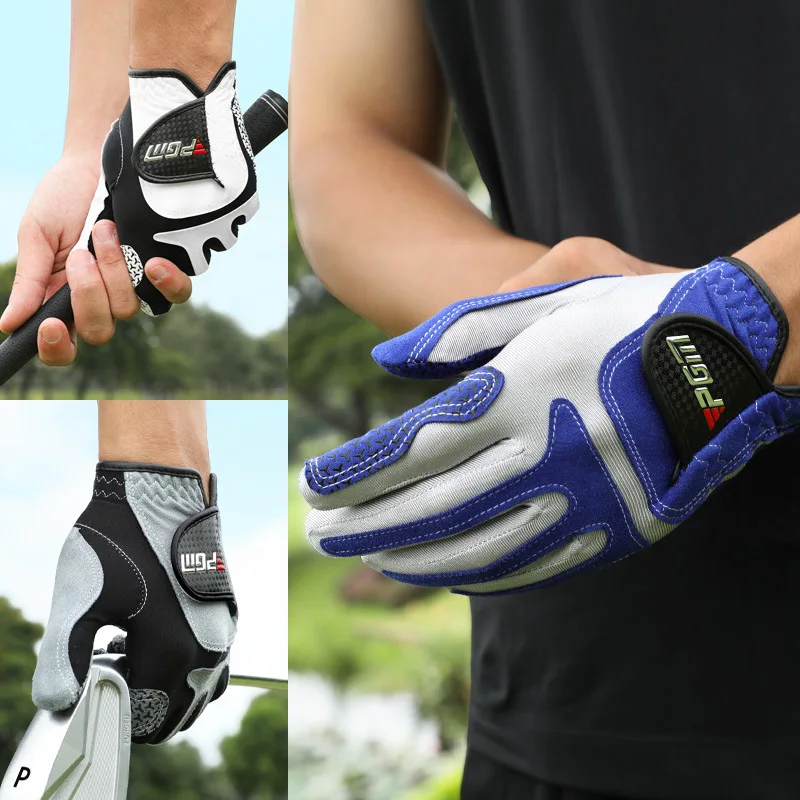 PGM Professional Golf Gloves Microfiber Cloth Fabric Breathable Non-Slip Club Swing Putting Training Glove ST037