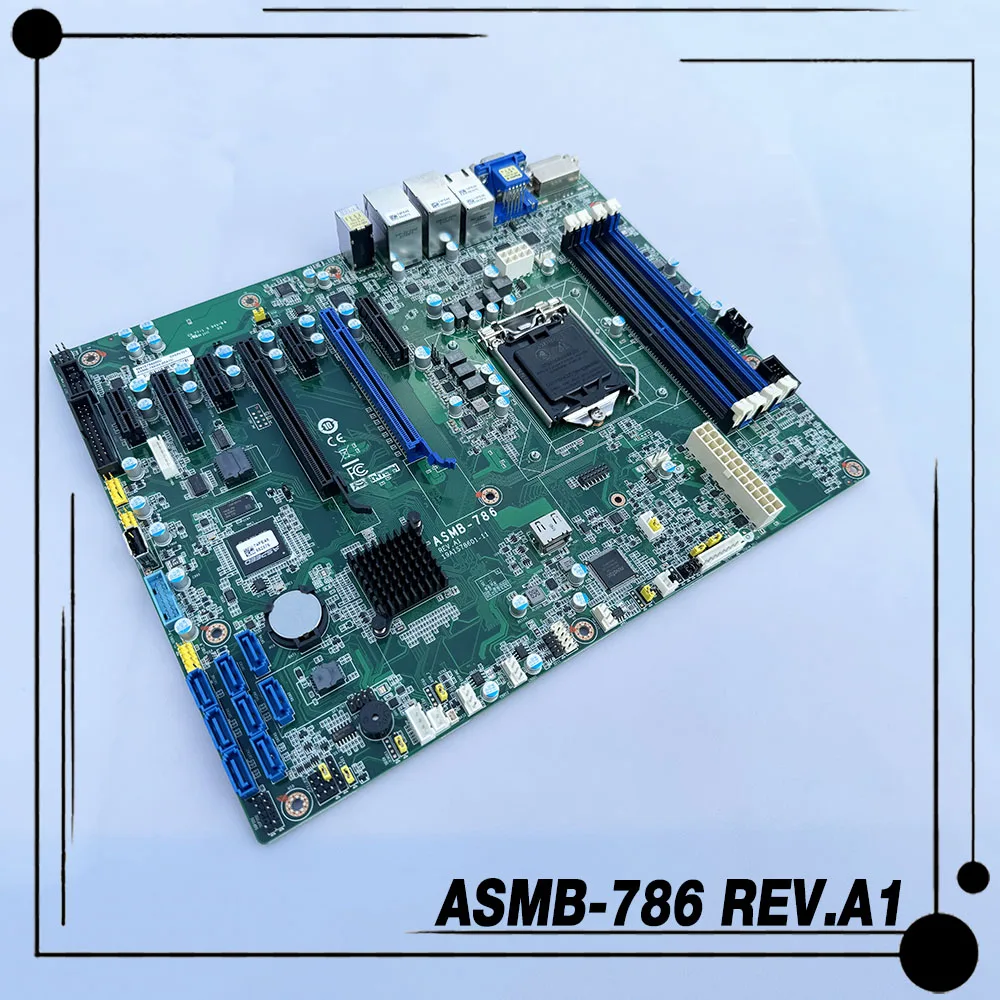 For Advantech Industrial Control Computer Motherboard ASMB-786G4 4 Gigabit Ethernet Port ASMB-786 REV.A1