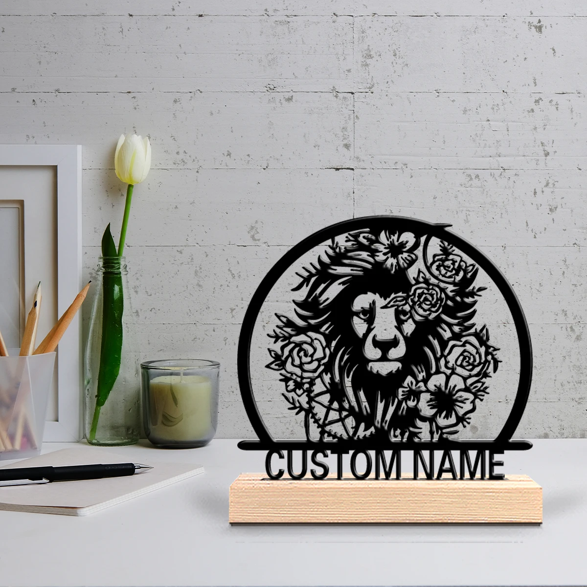 Baby Nursery - 1pc Beauty Personalized Custom lion Wooden