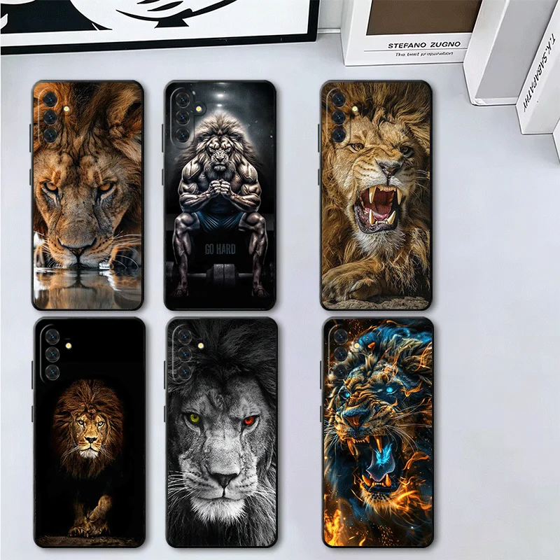 Lion Male Man King Soft Phone Case for Samsung A17 A37 A57 A16 A26 A36 A56 A15 A25 A35 A55 A14 A24 A34 A54 A13 A23 A33 A53 A52 A