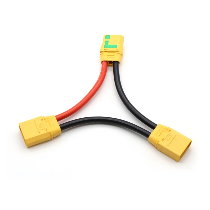 5PCS Amass XT90-S Series 10AWG 100mm Anti-Starts Connector Adapter Wire Plastic Battery Harness For RC Battery