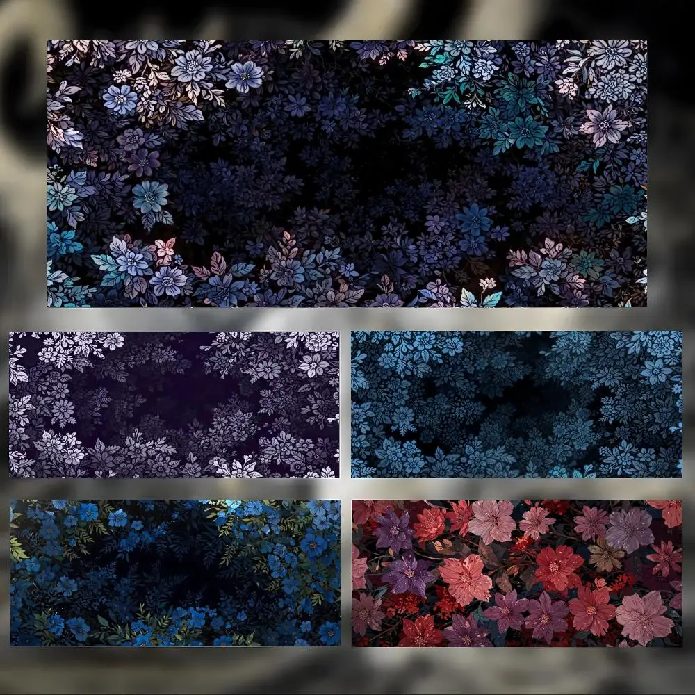 Beautiful Soft Art Flower Mouse Pad Large Thick Desk Pad Stitched Edges Gaming Mouse Mat for PC