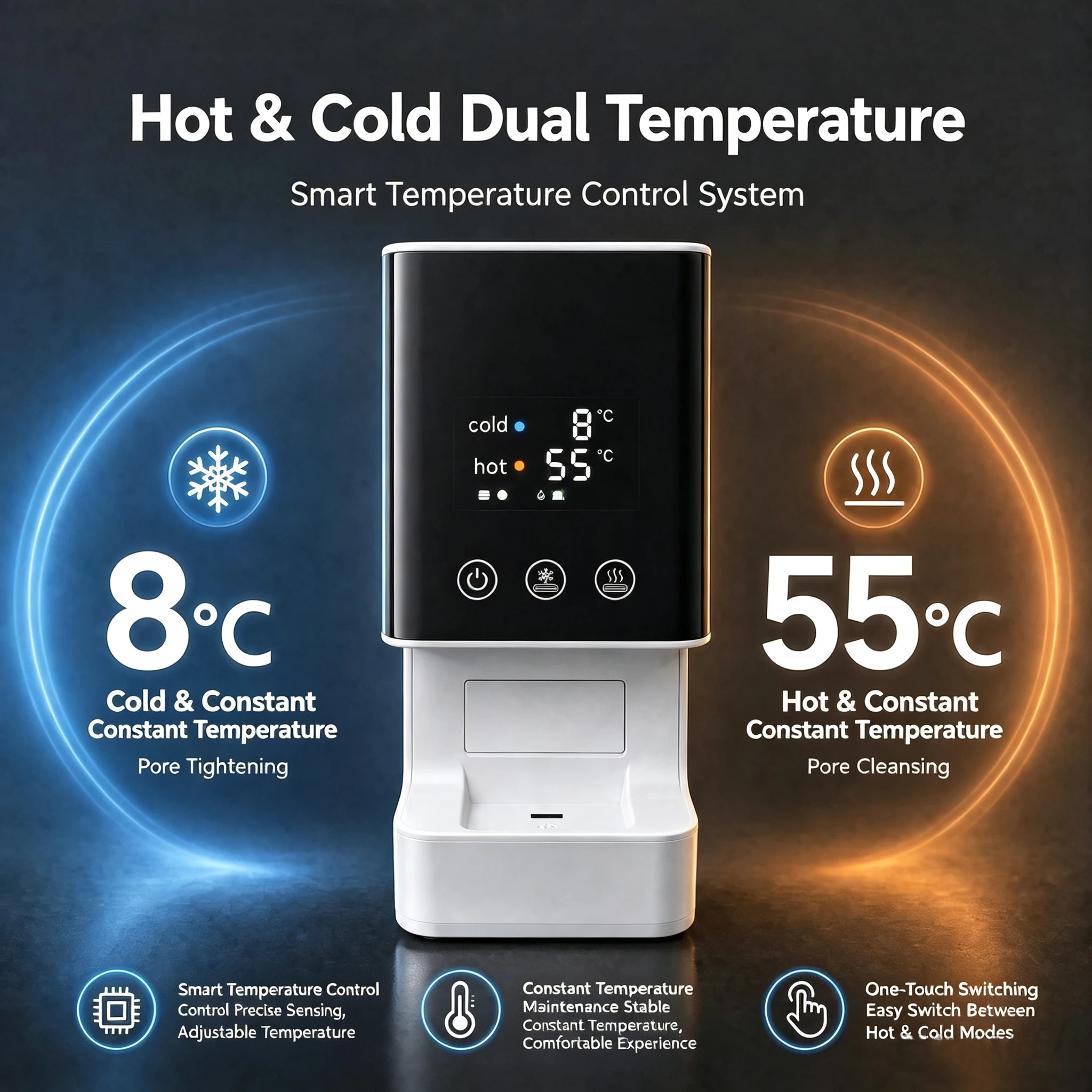 New Smart Hot & Cold Towel Machine Digital Constant-Temperature Heater for Skincare & Cleaning (Home Use)