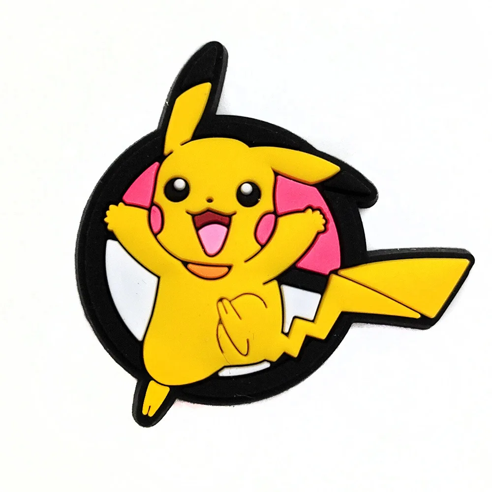 20-100Pcs Potdemiel Pokemon Schuh Charms Zubehör DIY Blase Rutschen Clogs Sandale Schuh Schnalle Dekoration Für Kinder Weihnachten geschenke – Detail 13