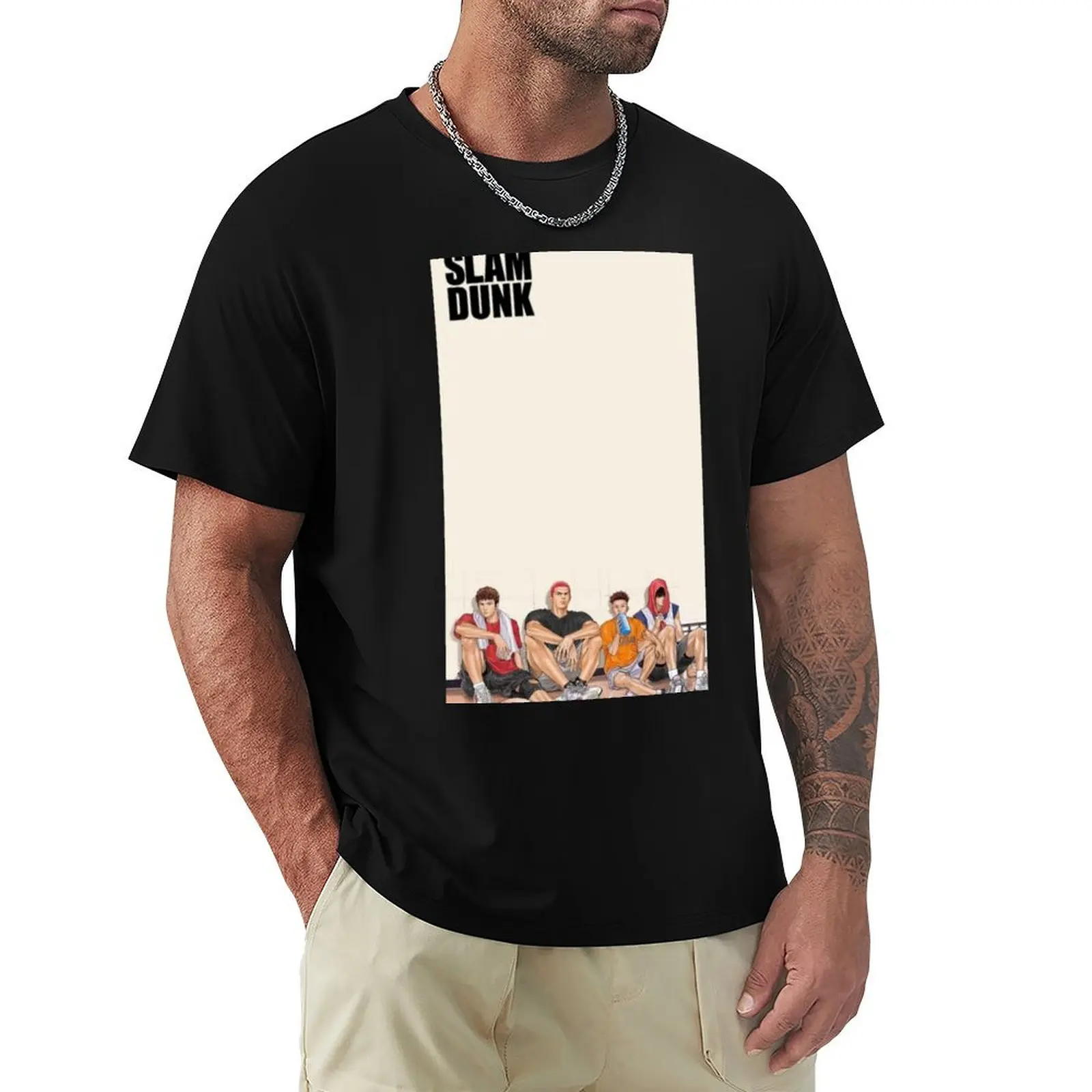 

slam dunk group T-Shirt plus size tops anime figures Anime t-shirt outfits for men