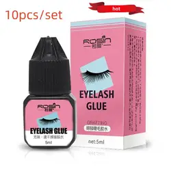 10pcs Eyelashes Extension Glue Waterproof Lasting Grafting Lashes Glue Quick Drying Adhesivee Irritant Women Makeup Tools