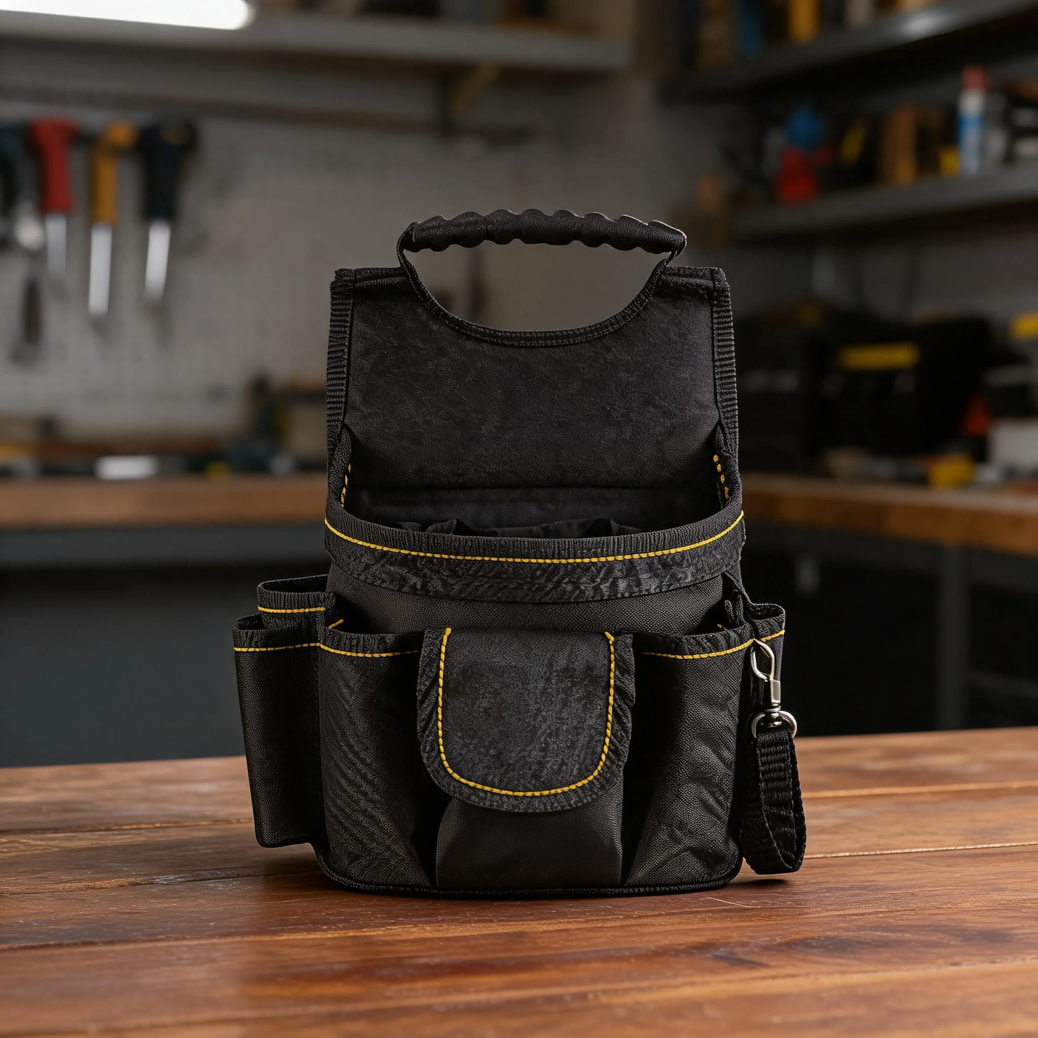 Oxford Tool Bag Multifunctional Electrician Waist Pouch Canvas Hand Tote With Belt Loop And Shoulder Strap For Construction Work