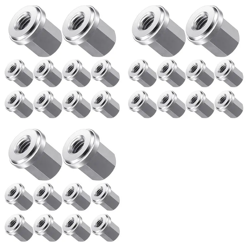 RMWIN-30 Pcs 3/8Inch Battery Stud Nut Battery Stainless Steel Closed Nut For Standard 3/8Inch Stud