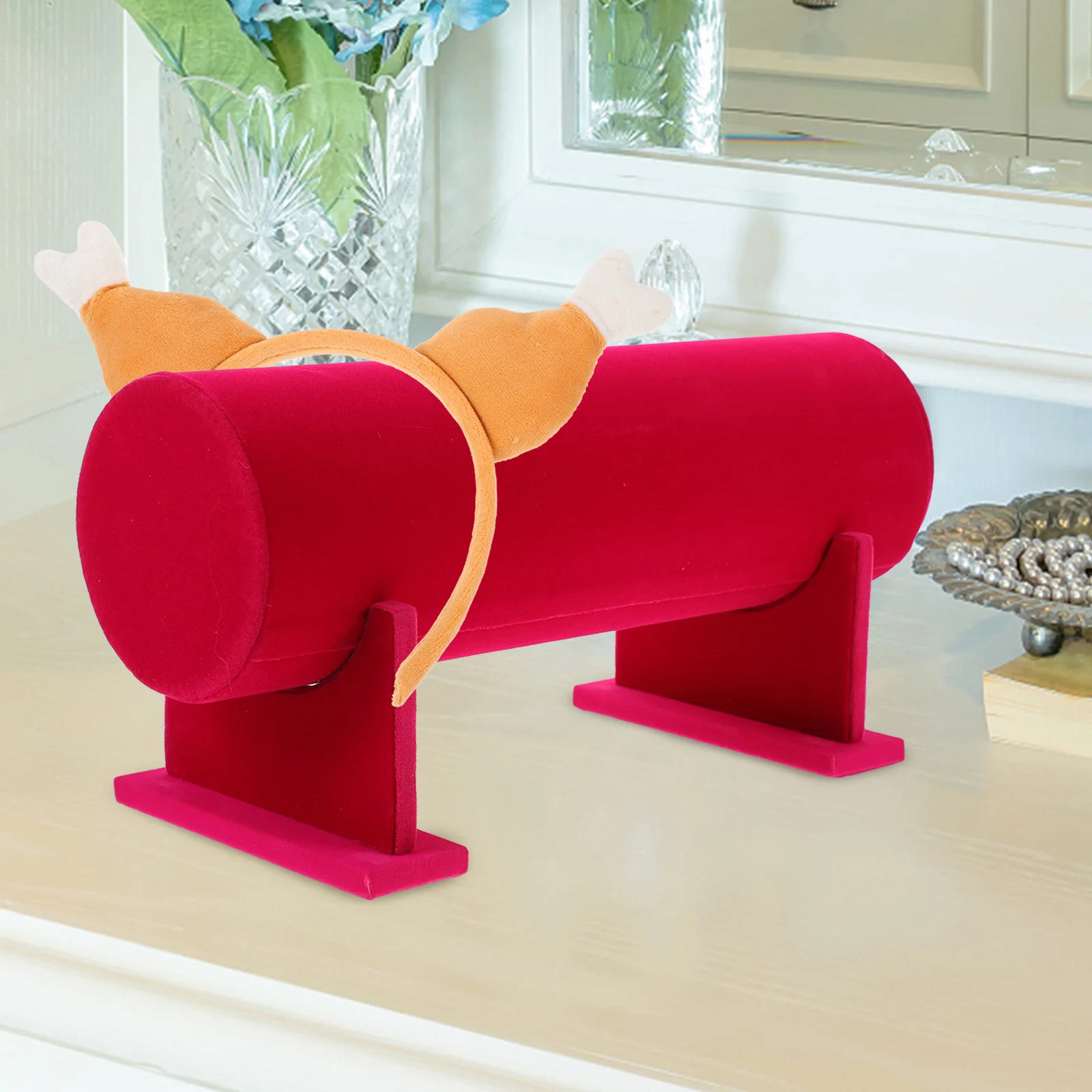 

Durable Headband Holder Organizer Compact Desktop Hairbands Storage Stand Hair Accessories Display Rack Headband Holder