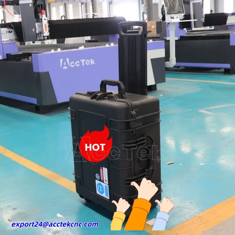 Hot Sale 300W 500W Suitcase Air Cooling Handheld Portable Pulsed Laser Cleaning Machine for Wood Metal Cleaning 3 Years Warranty