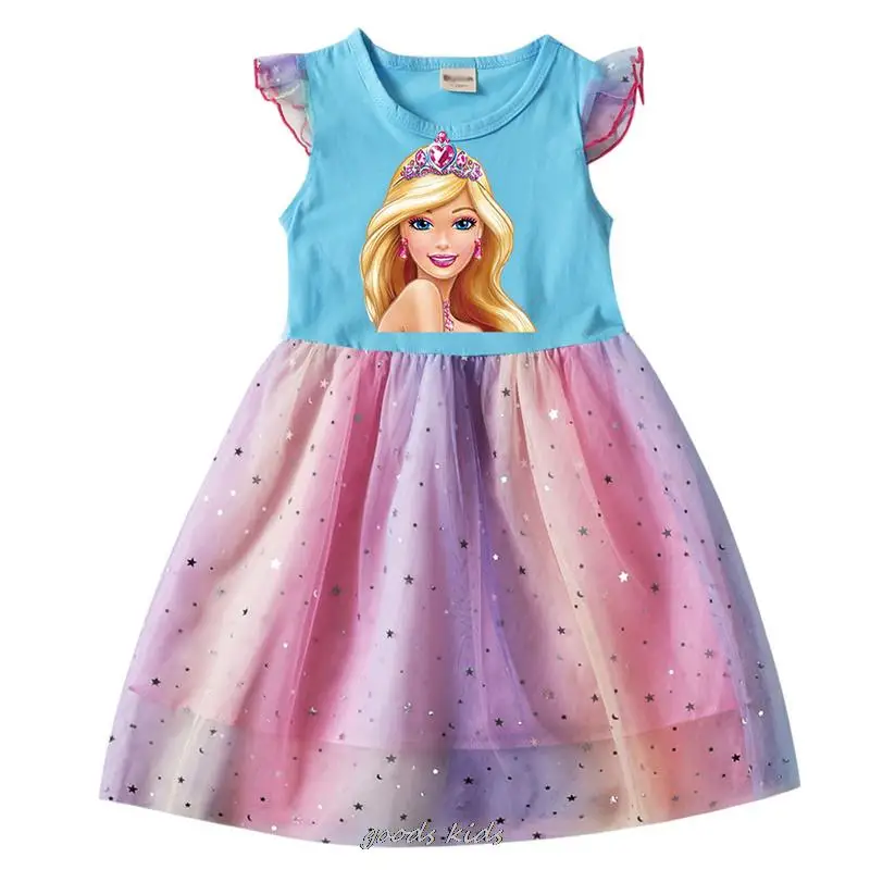 Hot Barbie the movie Girls Cosplay Dress Clothes Girl Kids Party Halloween Carnival Birthday Party Princess Evening Dresses