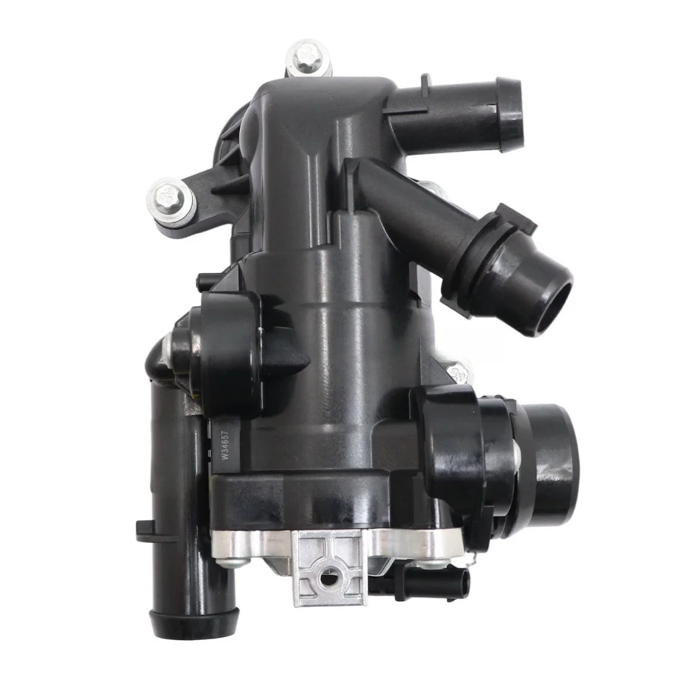 Auto Accessories Engine Coolant Thermostat Car Maintenance ABS Material Black Finish Installation Kit Non-deformation Feature