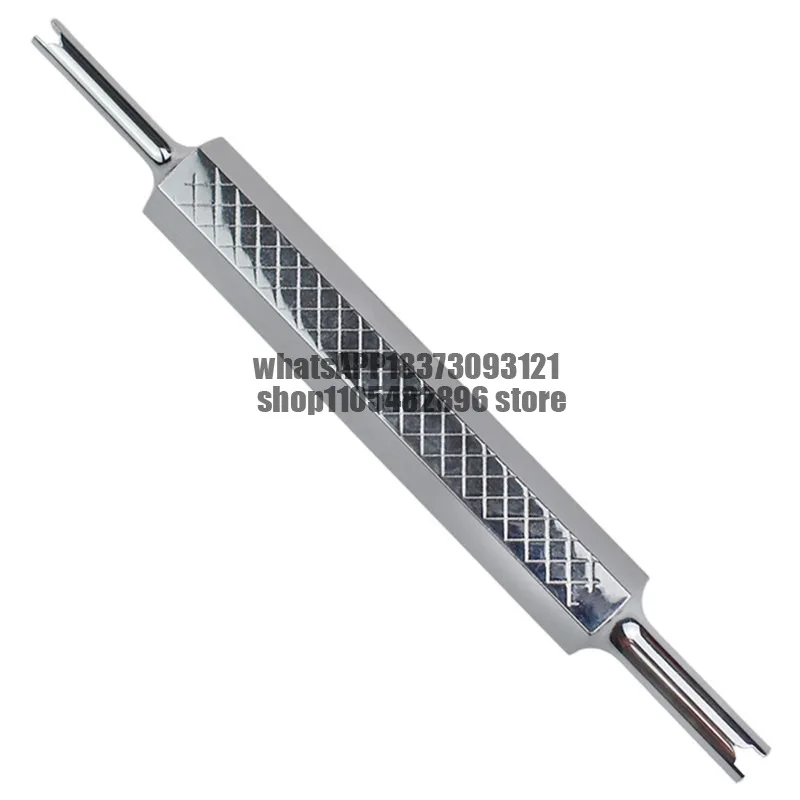 Valve core wrench car bicycle tire air nozzle keychain steam air conditioner disassembly and maintenance