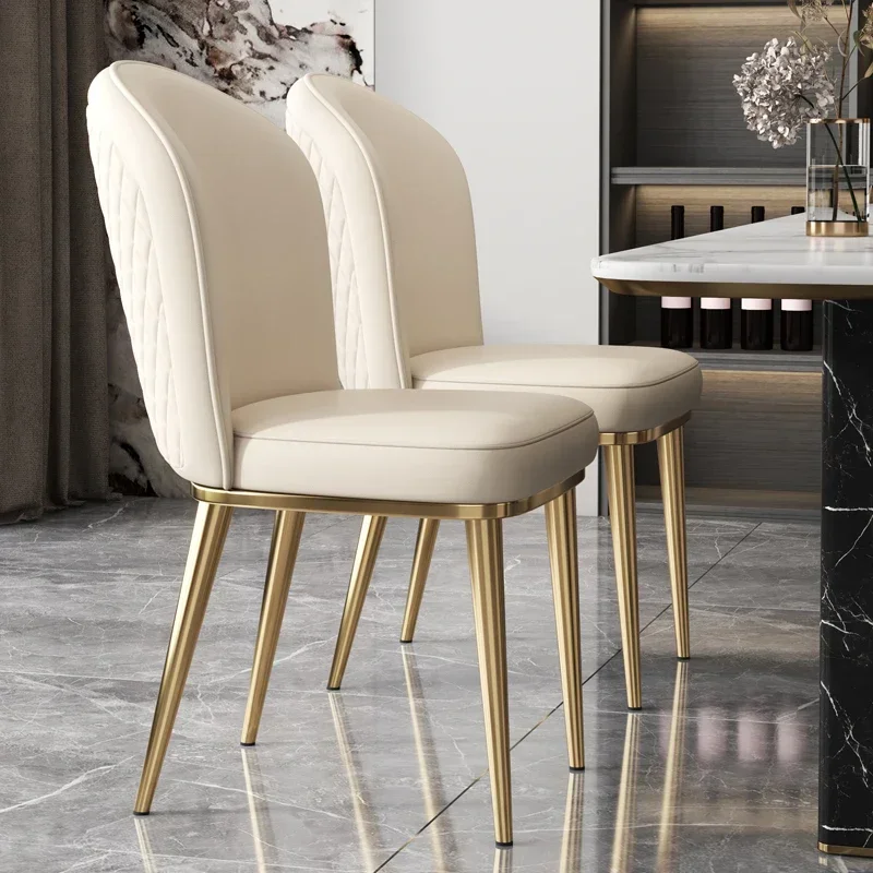 

Gold Designer Living Office Nordic Dining Room Chairs Lounge Nordicas Library Furniture