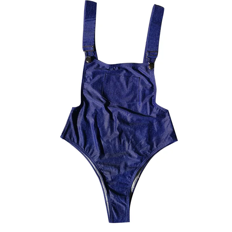 

Solid Color Retro Nautical Style Adjustable Wide Strap One-Piece Swimsuit Beach Vacation Outfit SW-0004