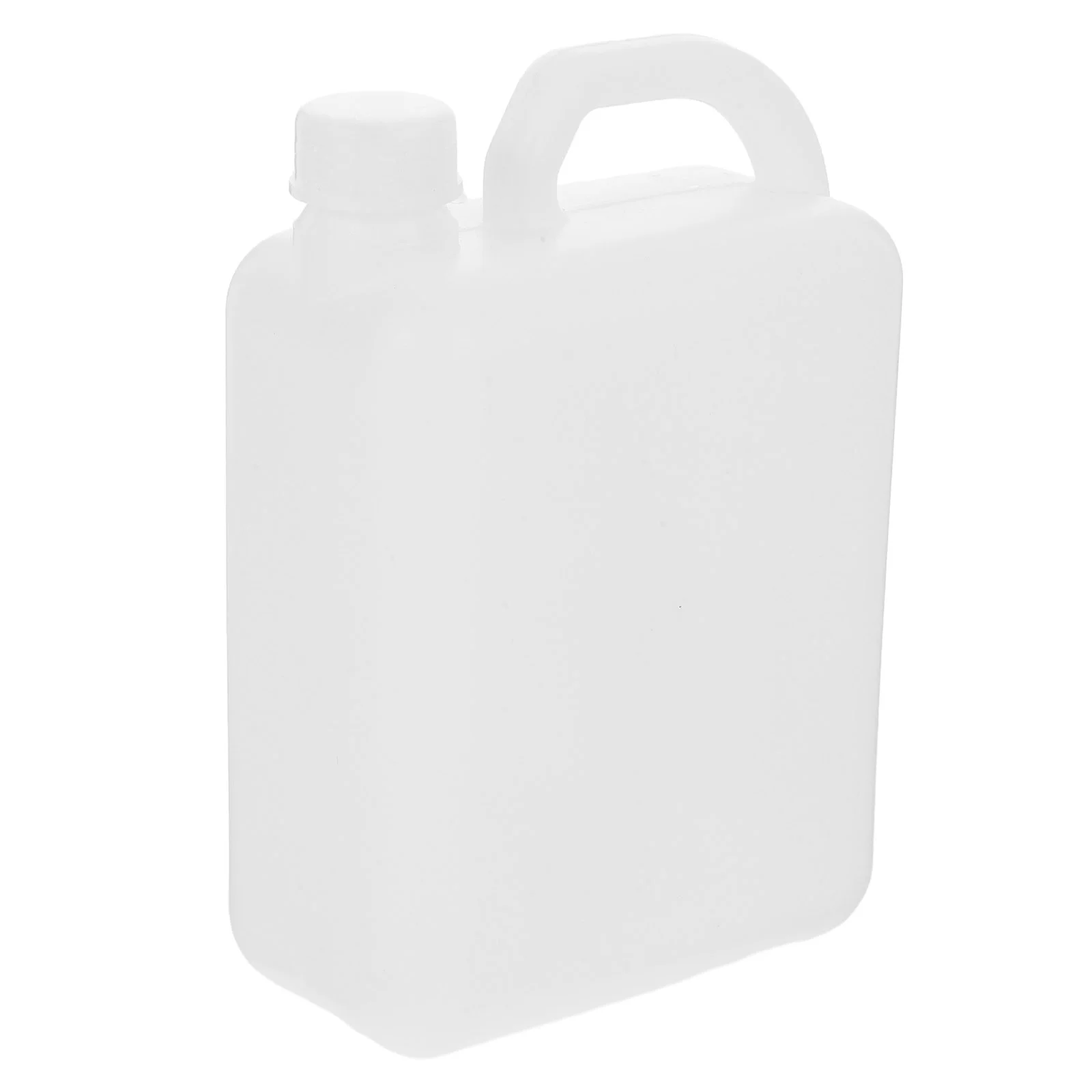 Oil Flat Bottle Packaging Bucket Kettle with Lid White Plastic Storage Containers