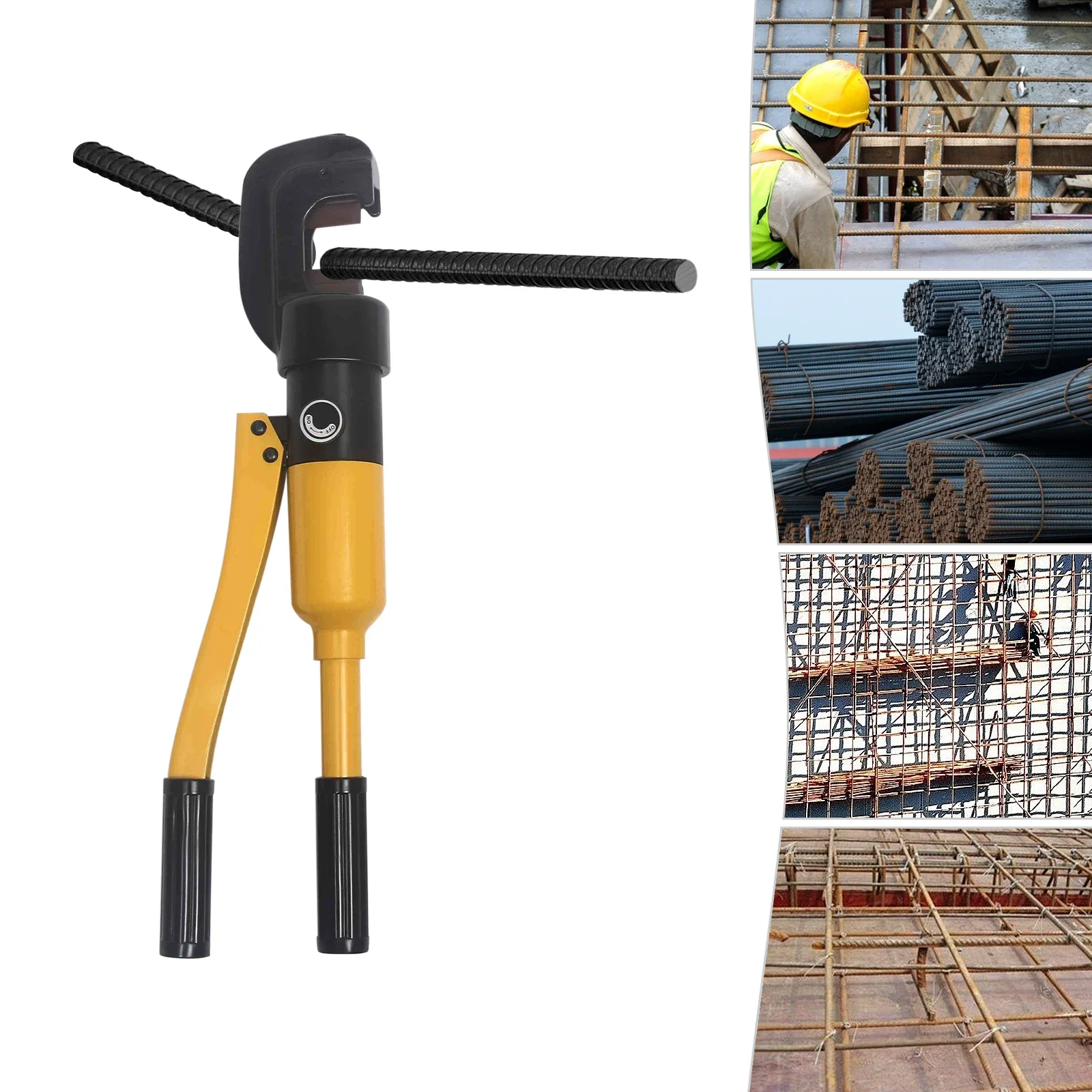

8T Hydraulic Rebar Pliers, Portable Heavy Duty Bolt Cutters with Box, Handheld Rebar Cutter, 4mm to 16mm Handle Cutting Tool