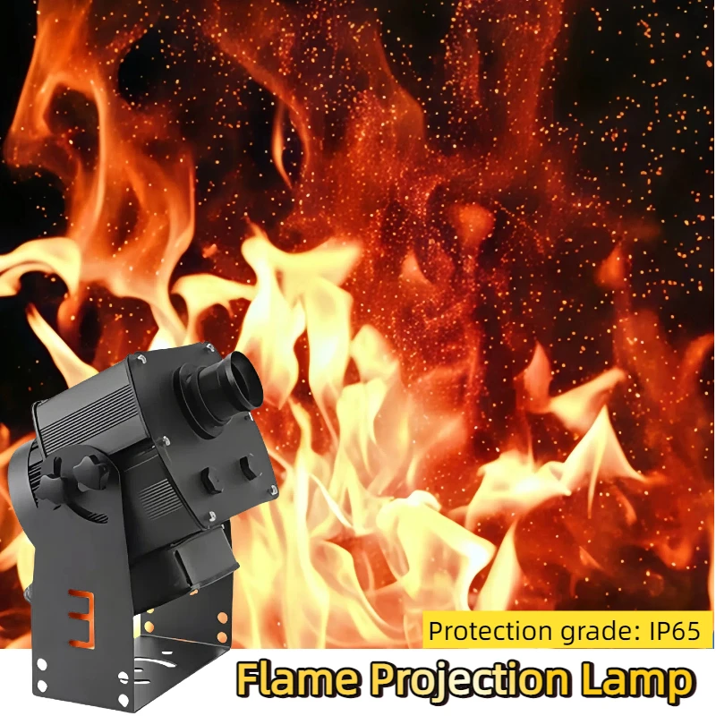 60W LED Flame Light Outdoor Floating Projection Lamp Indoor Ambient Gobo for Park Landscape Store Billboard Decoration Disco LED