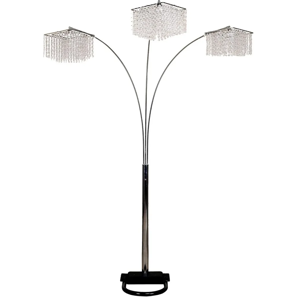 6932 3 Light Crystal Inspirational Arch Floor Lamp, 97