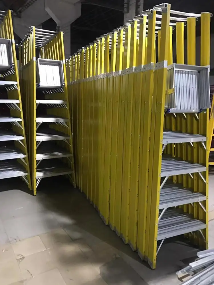 Super Wide 3 Step Mobile Platform Steel Ladder Heavy Duty Metal Step Stool for Warehouse Supermarket Library Reach Tool