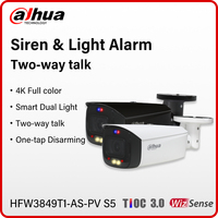 Dahua Smart 4MP 8MP Sound & light Alarm Camera Outdoor Full Color Bullet CCTV Tioc 3.0 AcuPick Two-way Audio HFW3849T1-AS-PV S5