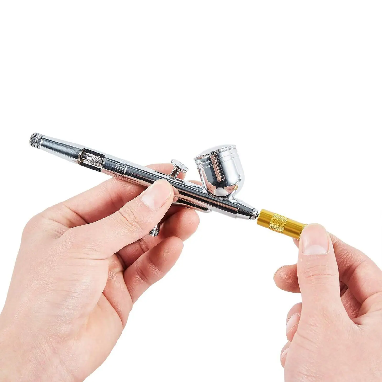 Stainless Steel Airbrush Spray Nozzle Cleaning Kit with and Caps for Airbrush Repair Tool Compatible with Most Airbrush Models