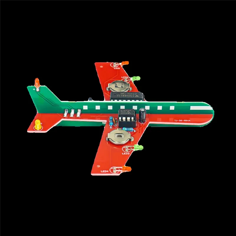 

A53Q-Small Aircraft Flash Circuit Cd4017 Flow Lamp Electronic Production Kit Circuit Board Parts
