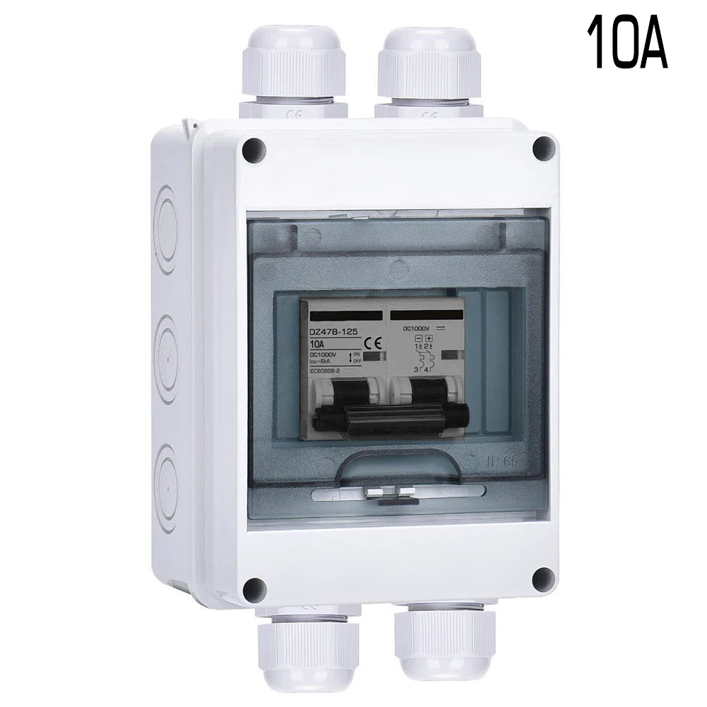 DC1000V PV Disconnect Box, Reliable Circuit Protection, for ideal for Grid Connected Solar Panel Systems, Rated Current for 6a