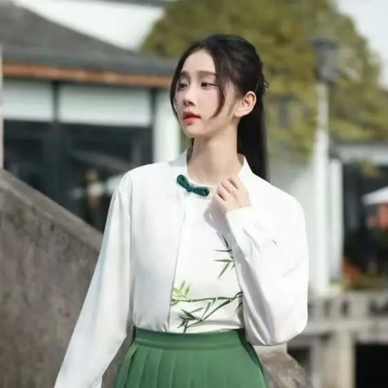 2025Fashion Temperament New Chinese Style Red Song Dress Set for College High School Graduation Poetry Recital Choir Performance