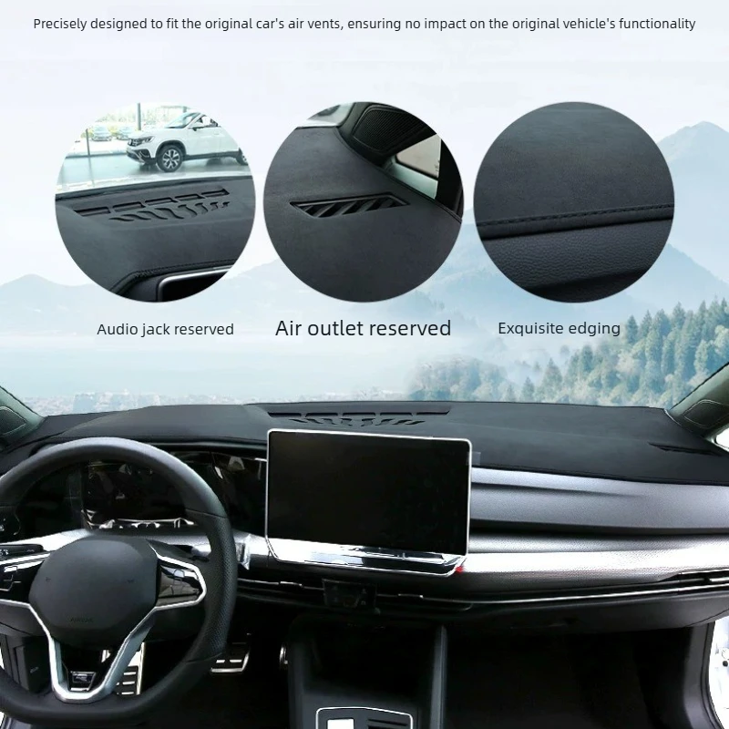 

For Volkswagen Golf 8 MK8 Center Console Mat Instrument Panel Sunscreen and Light Protection Mat Modified Parts Car Accessories