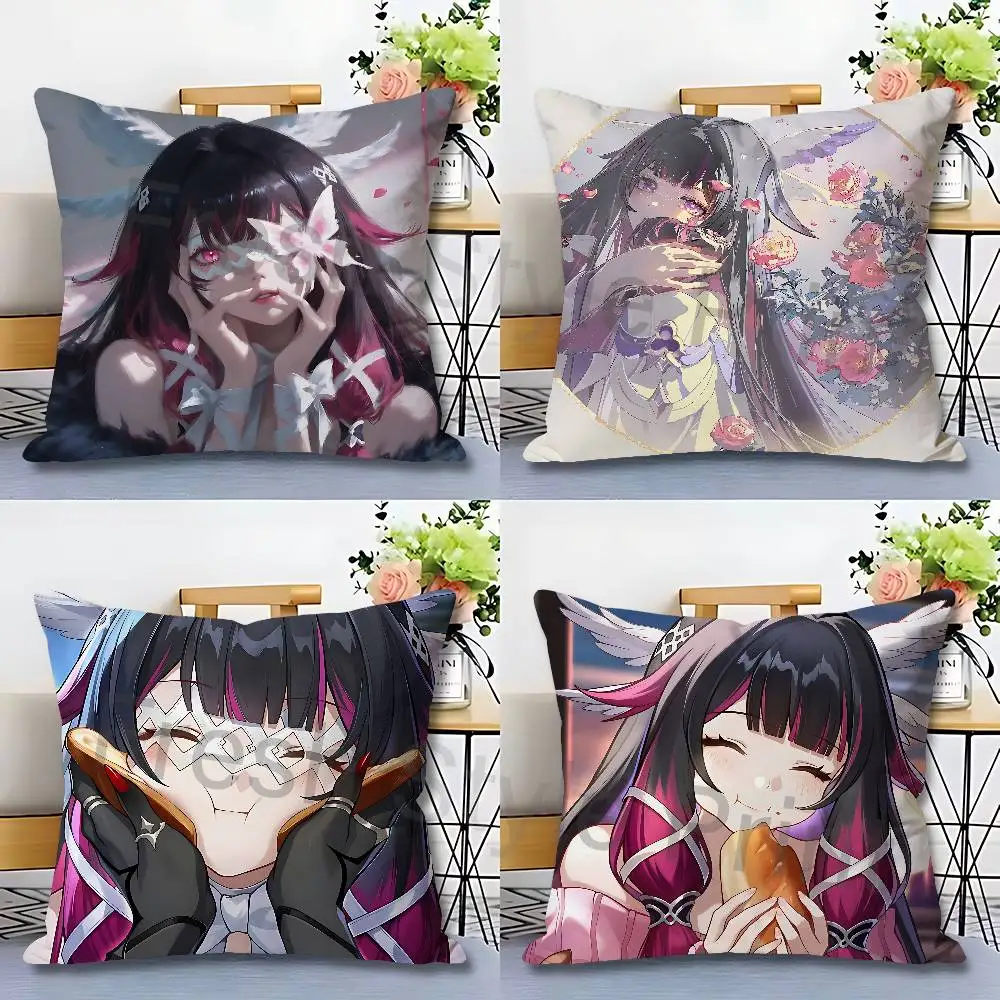 

Columbina G-Genshin Impact Various Sizes Square Pillow Case For Car Home Bedchamber Decor Custom Valentine gift