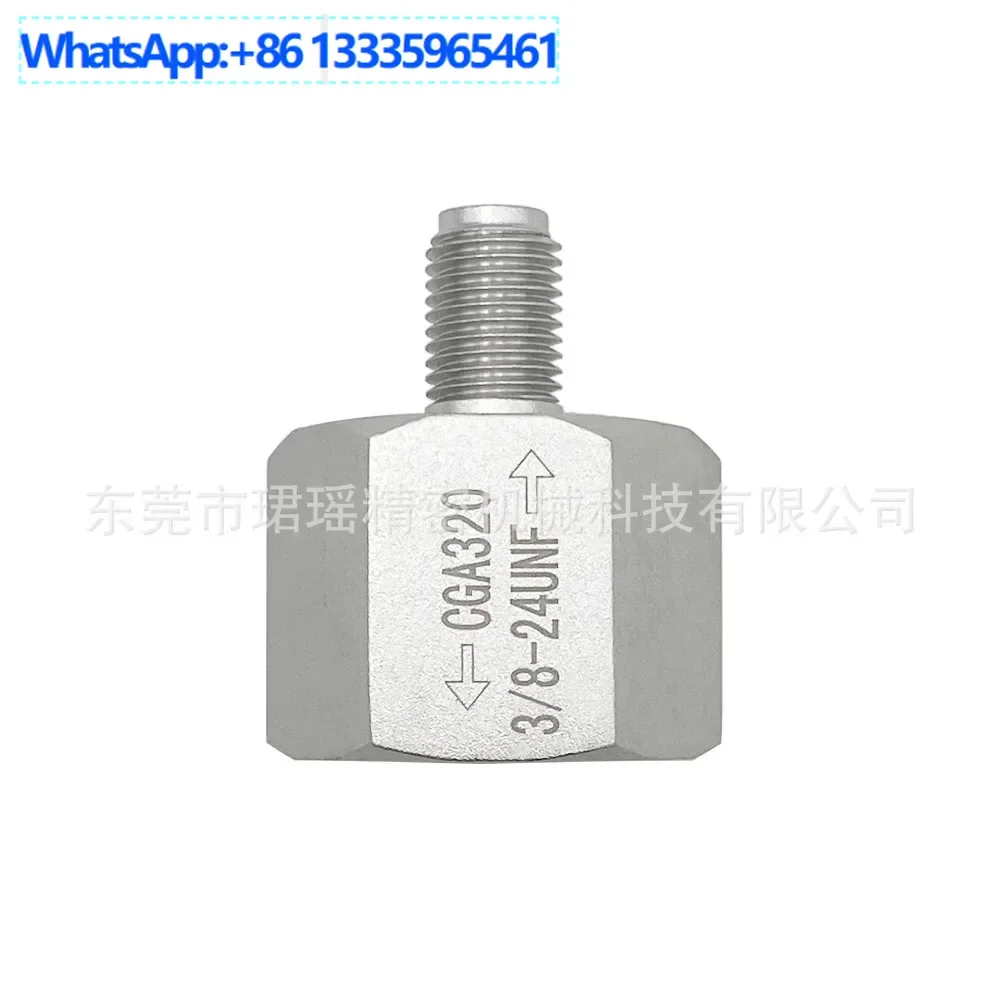 

5Pcs CO2 CO2 soda bottle CGA320 to male 3/8UNF-24 connector for wine aquarium