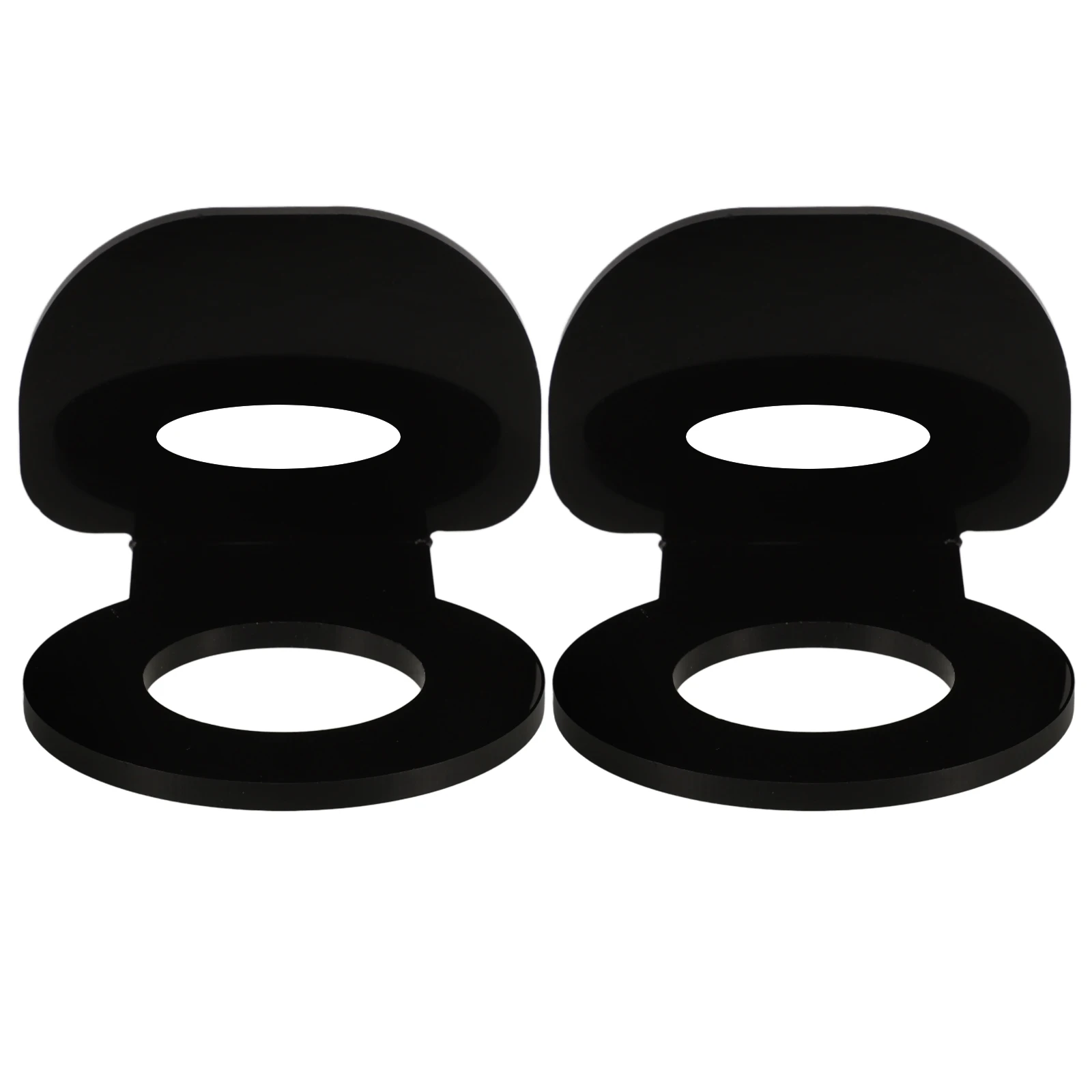 

2Pcs Acrylic Ball Display Rack Holder Small Spheres Stand Black Tennis Baseball Softball Golf Portable Training Equipment