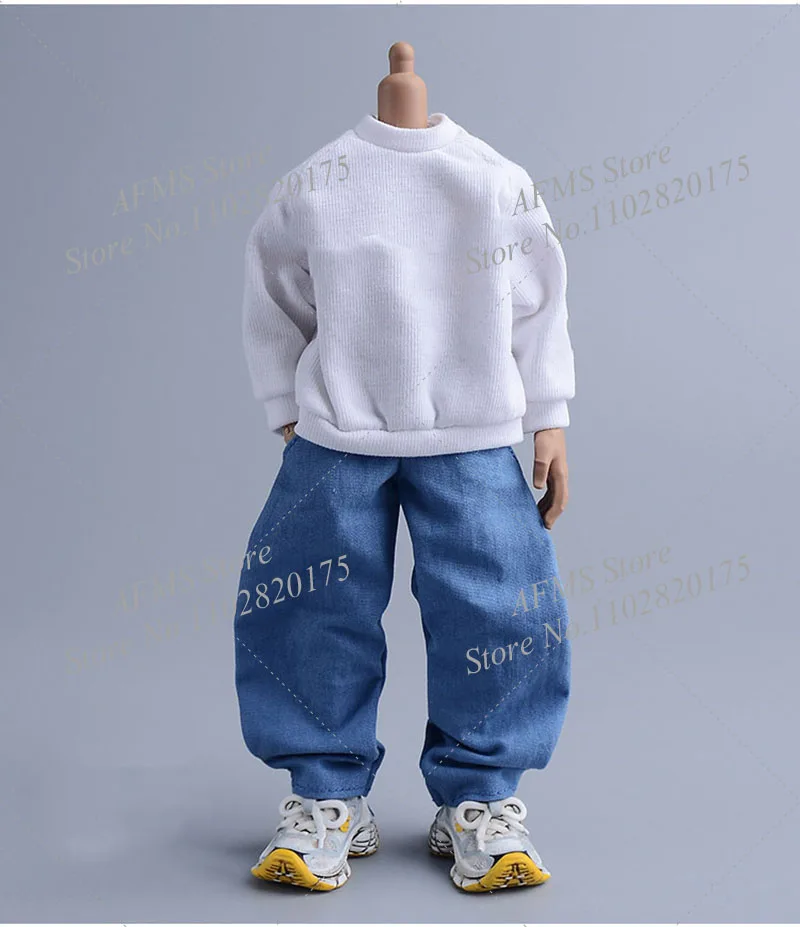 ATStory-figura coleccionable a escala 1/12, pantalones sueltos, pantalones informales de moda urbana, muñecos corporales de figura de acción de soldado para hombres de 6 pulgadas