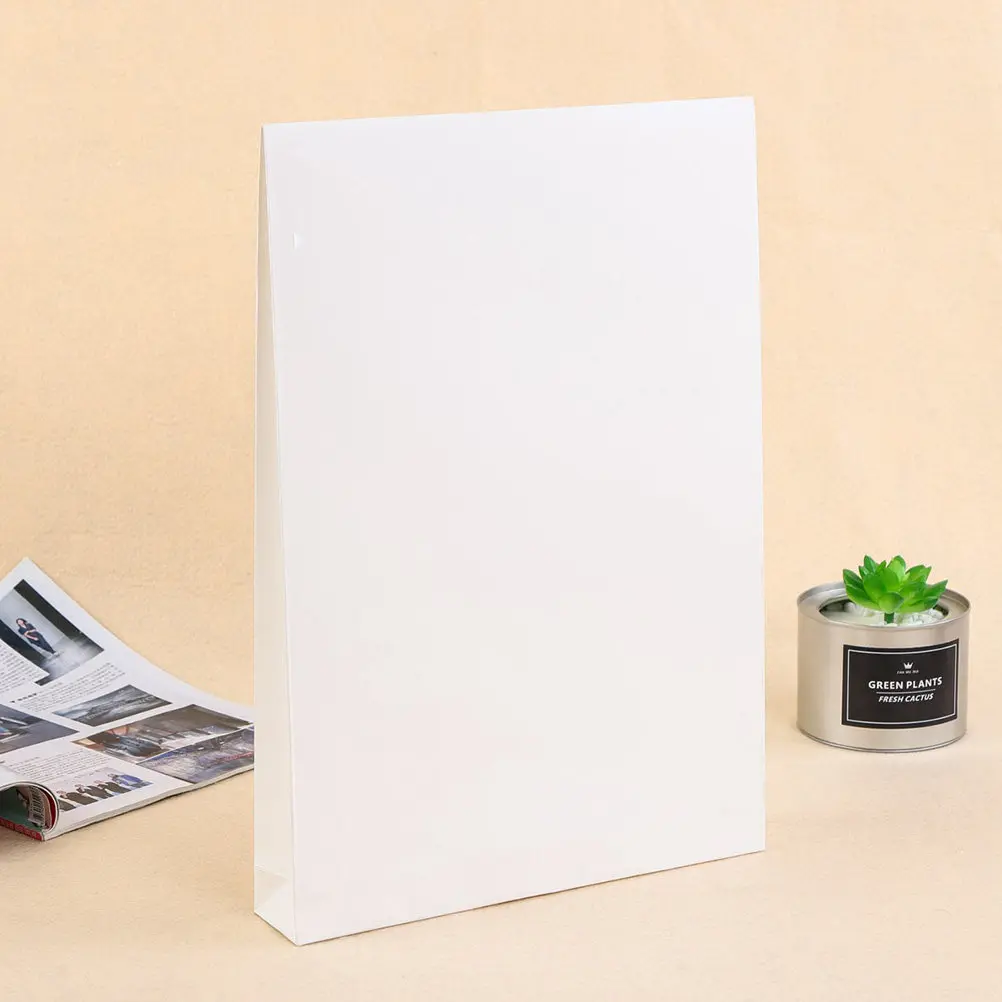 

6Pcs A4 White File Bags Document Organizer Carrier Folder Paper Stationery Holder Office Packing Storage Briefcase