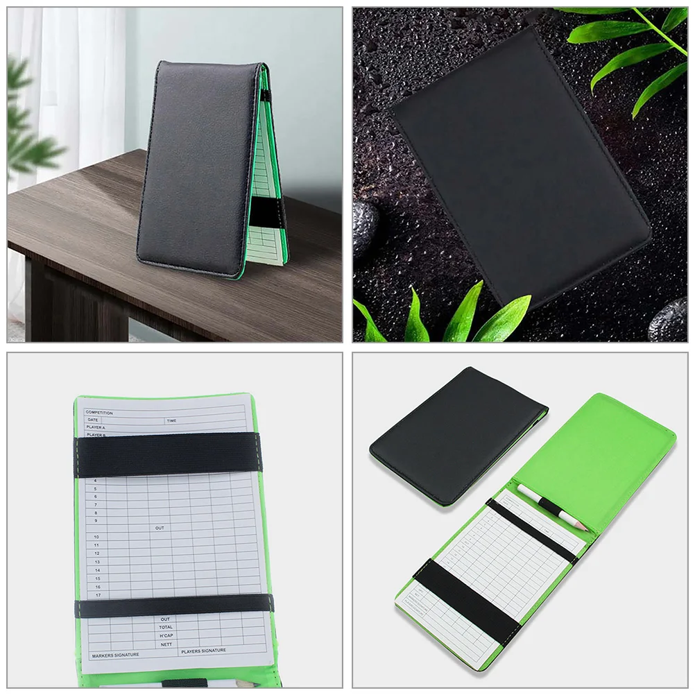 

Premium Golf Scorebook Holder Portable Score Recording Notebook for Golfing Compact Waterproof Sturdy Scorecard Organizer Book
