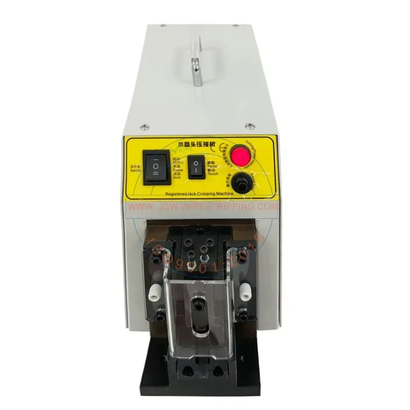 g5JCW-321 Automatic  6 Cable Crimping Machine Network Cable Rj 45 Connector Crimp Registered Jack Pressing Machine