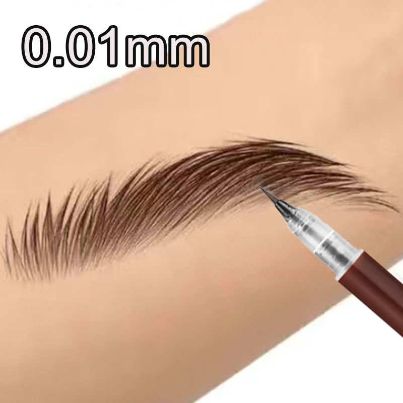 Waterproof Liquid Eyebrow Pencil 0.01mm Ultra Fine Easy To Color Non-smudging Eyeliner Eyebrow Tattoo Pens Eyes Makeup Cosmetics