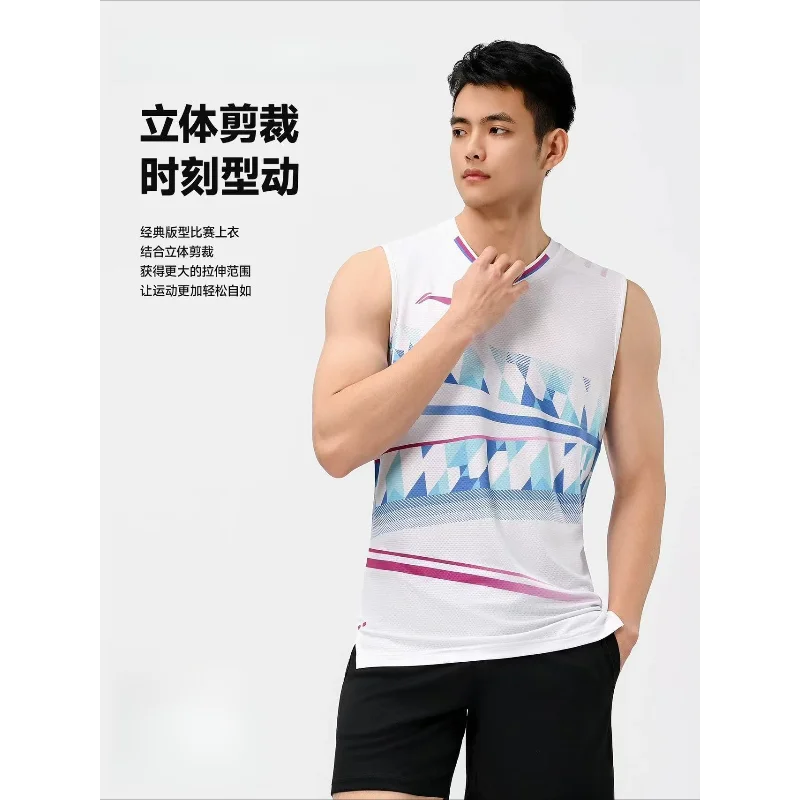 New Table Tennis Sportswear Badminton Tennis Short-sleeved Top Competition Suit T-shirt Breathable Sweat-absorbent Vest