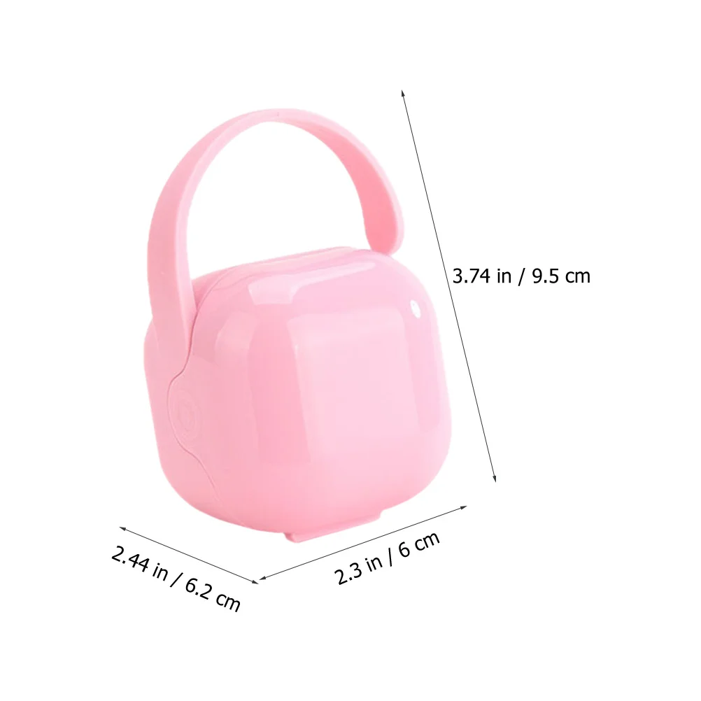 2Pcs 젖꼭지 보관 상자 여행을위한 아기 젖꼭지 홀더 케이스 휴대용 안전한 PP 소재 부드러운 가장자리 쉬운 청소
